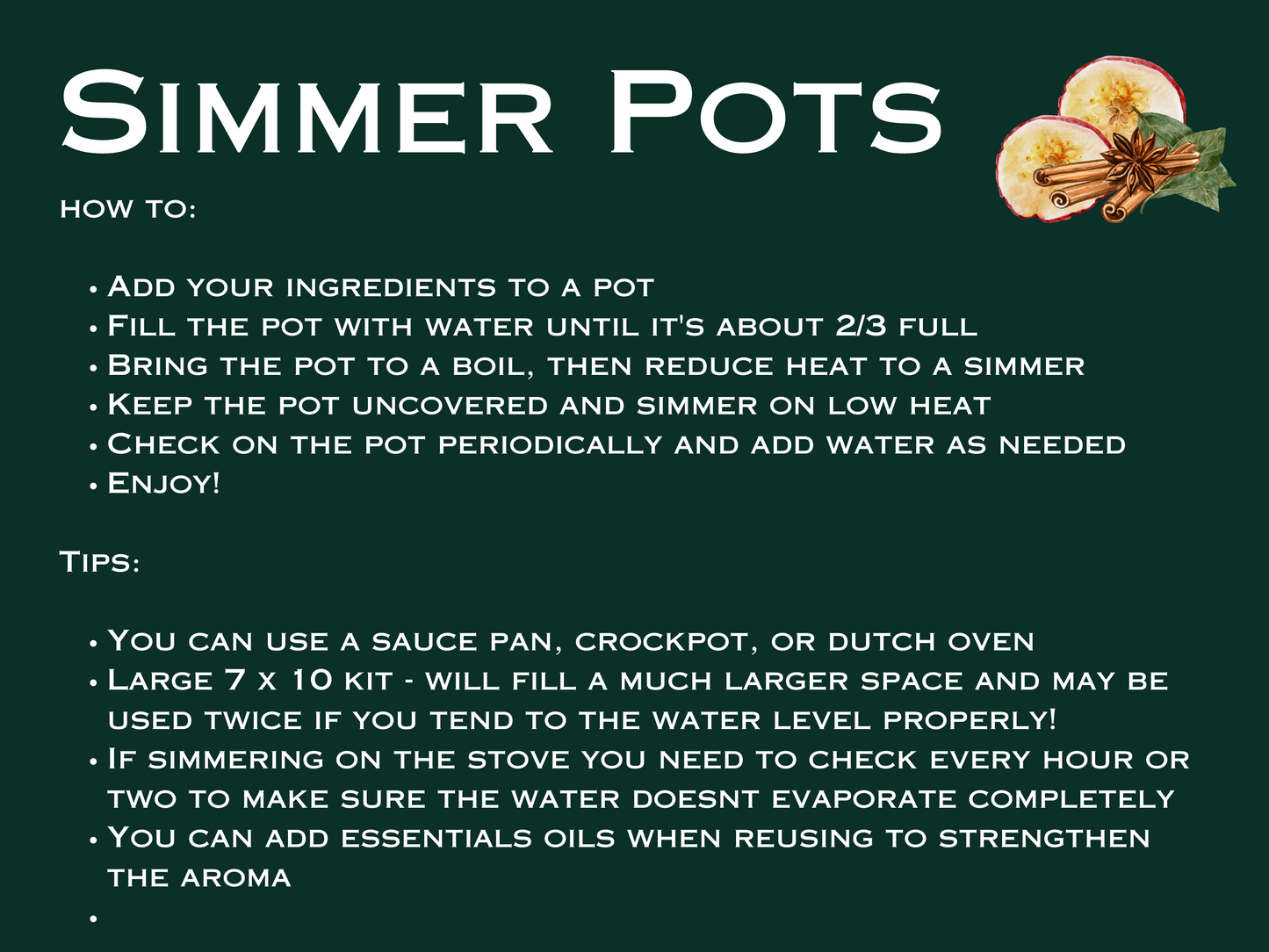 Apple & Spice Simmer Pot