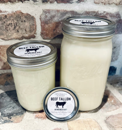 Beef Tallow - 100% Grass-Fed, Non-GMO, Antibiotic Free