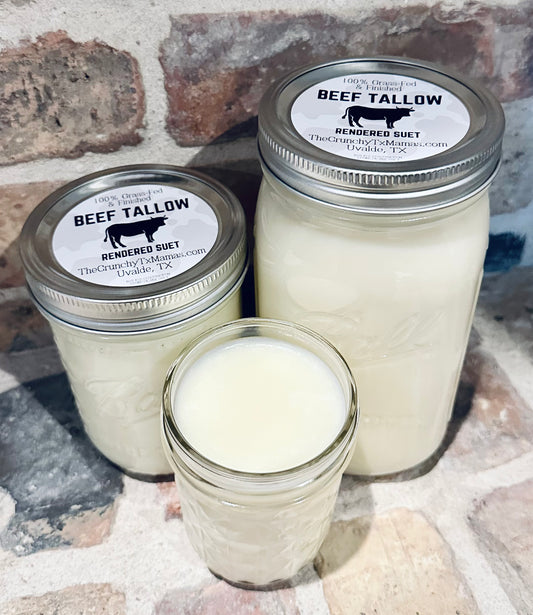 Beef Tallow - 100% Grass-Fed, Non-GMO, Antibiotic Free
